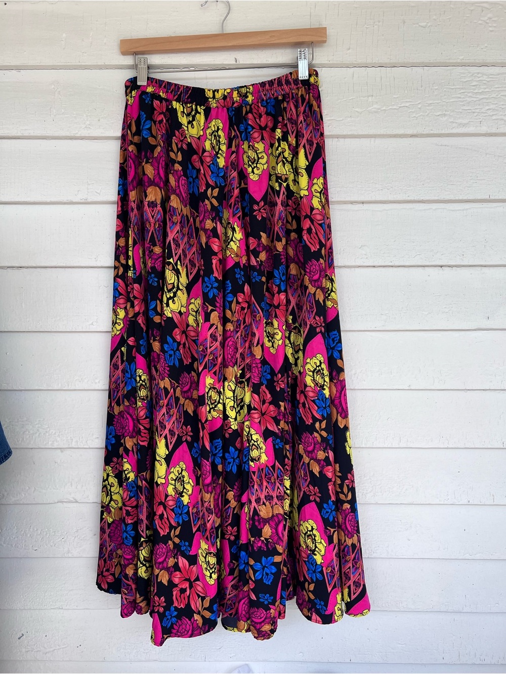 Christian Siriano Floral Maxi Skirt - Pink, Yellow, Blue, Black